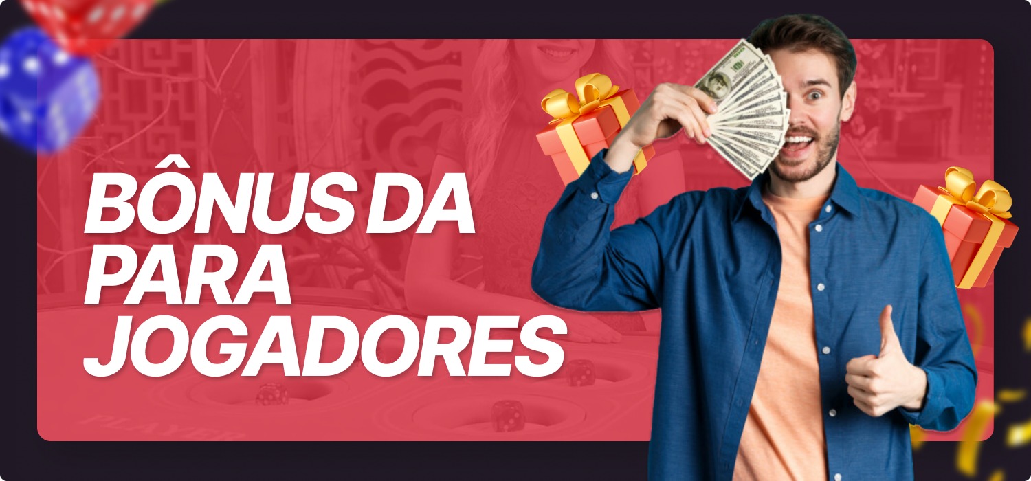 bônus para usuários de cassino